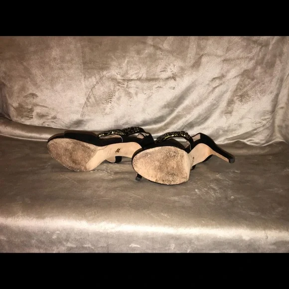 Vince Camuto Velvet Black Heels - Picture 6 of 7